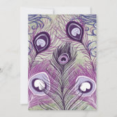 Pretty Purple Peacock Feathers Elegant Design (Front)