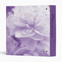 Pink Floral Peony Bridal Shower Photo Album Binder, Zazzle