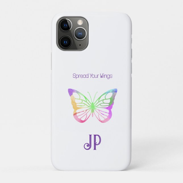 Pretty Purple Spread Your Wings Butterfly  Case-Mate iPhone Case (Back)