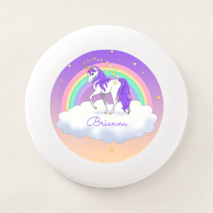 Pretty Purple Sweet Dreams Rainbow Unicorn Wham-O Frisbee