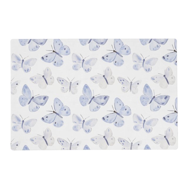 Pretty Purple White Butterflies   Placemat (Front)