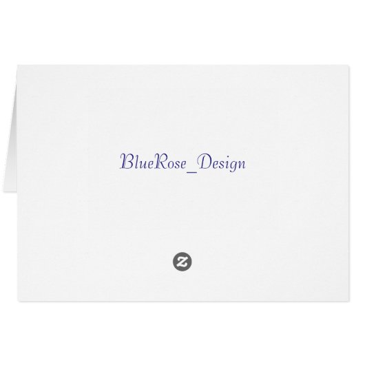 Pretty Purple & White Floral Note Card 2 (Back Horizontal)