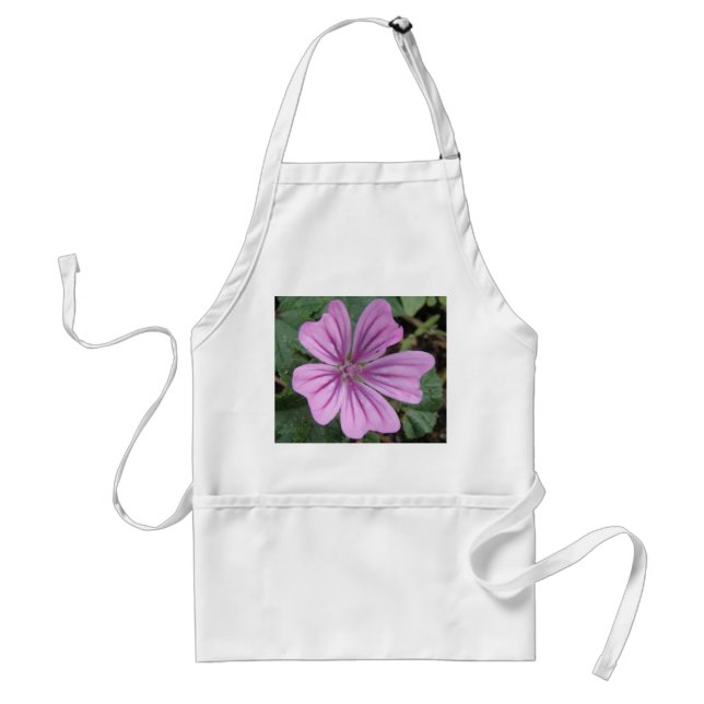 Pretty Purple Wildflower Apron (Front)