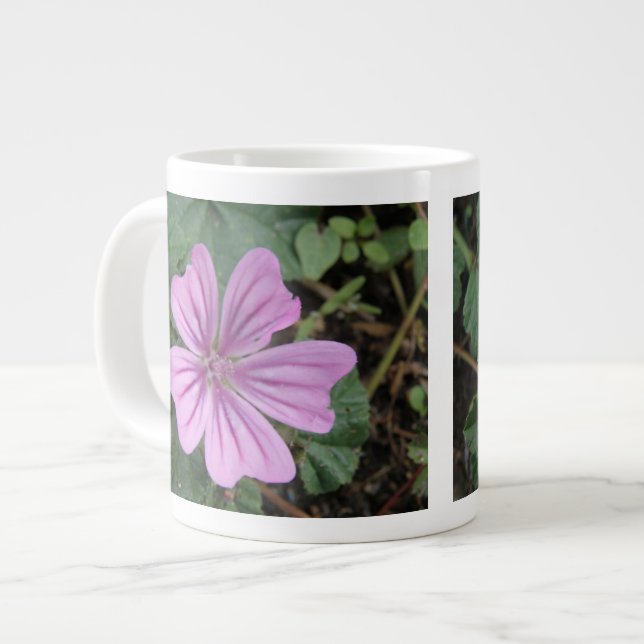 Pretty Purple Wildflower Mug (Front Left)