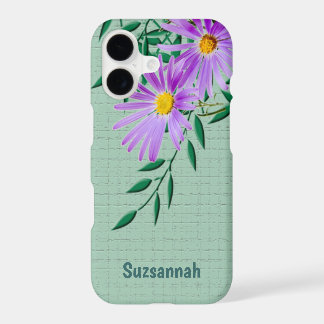 Pretty Purple Wildflower Photograph Corner Custom iPhone 17 Case
