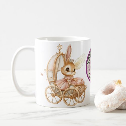 Pretty Rabbit in Coach Coffee Mug