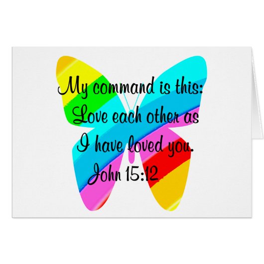 PRETTY RAINBOW BUTTERFLY CARDS (Front Horizontal)