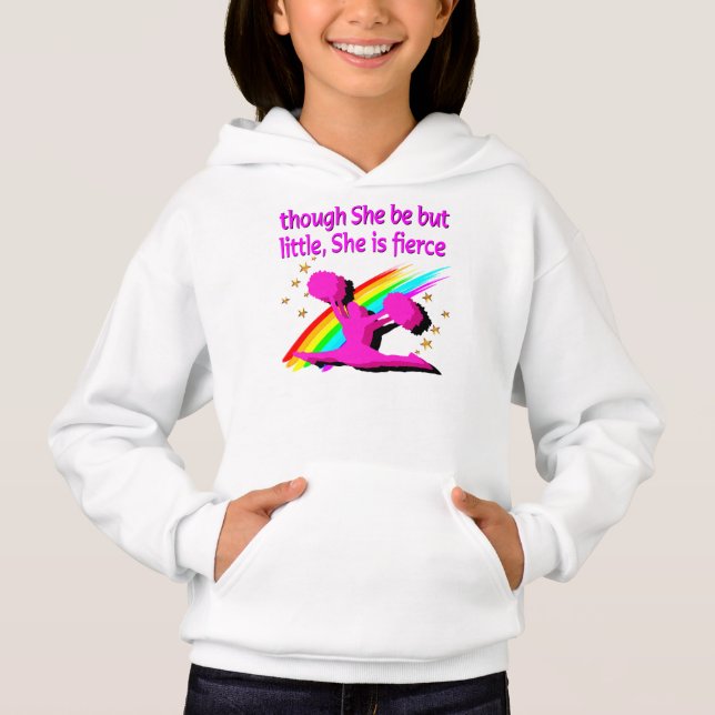 PRETTY RAINBOW CHEERLEADER DESIGN HOODIE (Front)