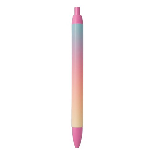Pretty Rainbow Colors Colorful Modern Trendy Blue Ink Pen