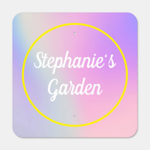 Pretty Rainbow Customized Outdoor Metal Sign