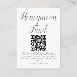 Pretty Rainbow Fade Custom Wedding Honeymoon Fund Enclosure Card | Zazzle