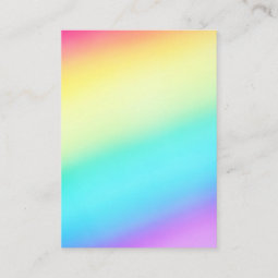 Pretty Rainbow Fade Custom Wedding Honeymoon Fund Enclosure Card | Zazzle