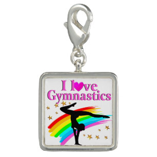 PRETTY RAINBOW GYMNASTICS CHAMPION CHARM
