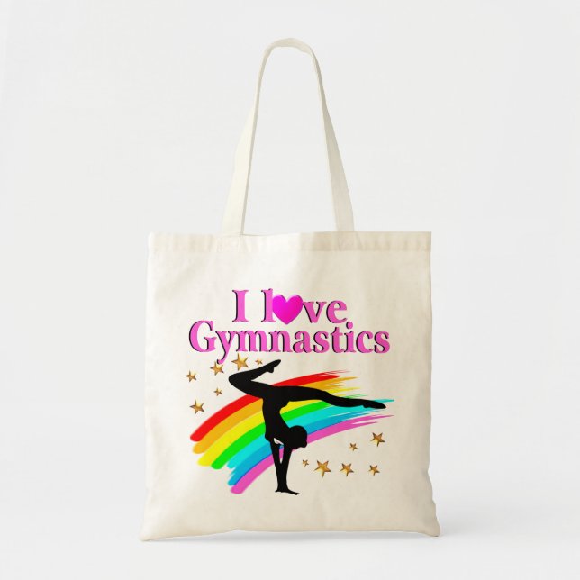 PRETTY RAINBOW GYMNASTICS CHAMPION TOTE BAG (Front)