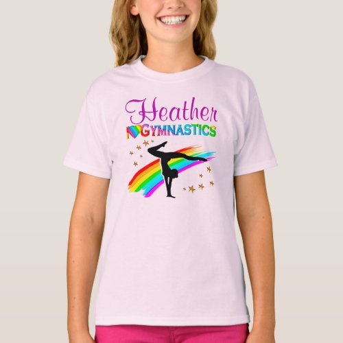 PRETTY RAINBOW I LOVE GYMNASTICS TEES AND APPAREL