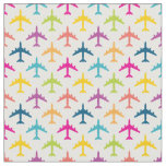 Pretty Rainbow KC-135 Refueling Jet Airplane Fabric