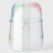 Pretty Rainbow Ombre Face Shield (Front)