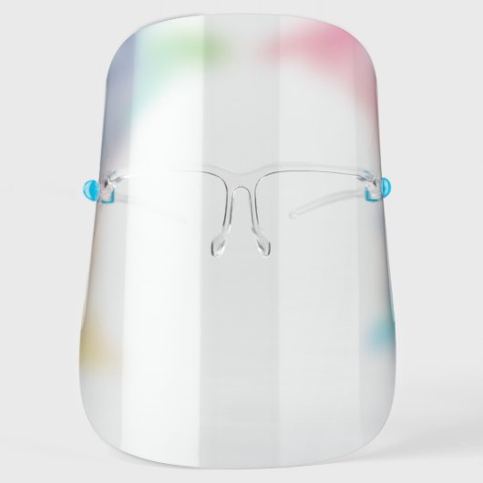 Pretty Rainbow Ombre Face Shield (Front)