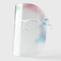 Pretty Rainbow Ombre Face Shield