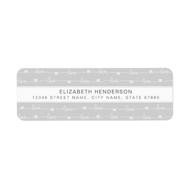 Pretty Rainbow Return Address Labels (Front)