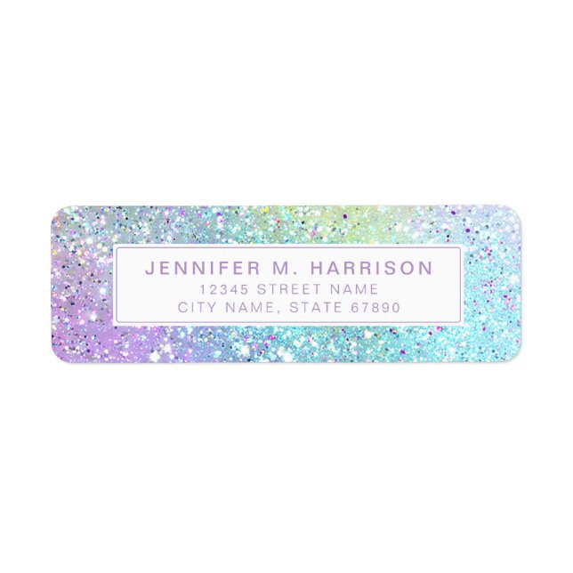 Pretty Rainbow Return Address Labels (Front)