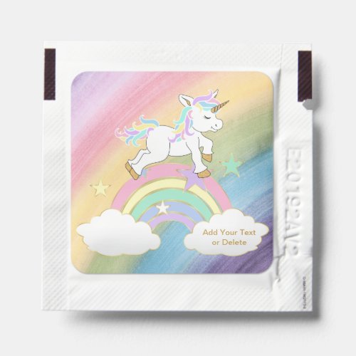 Pretty Rainbow Unicorn Hand Sanitizer Packet