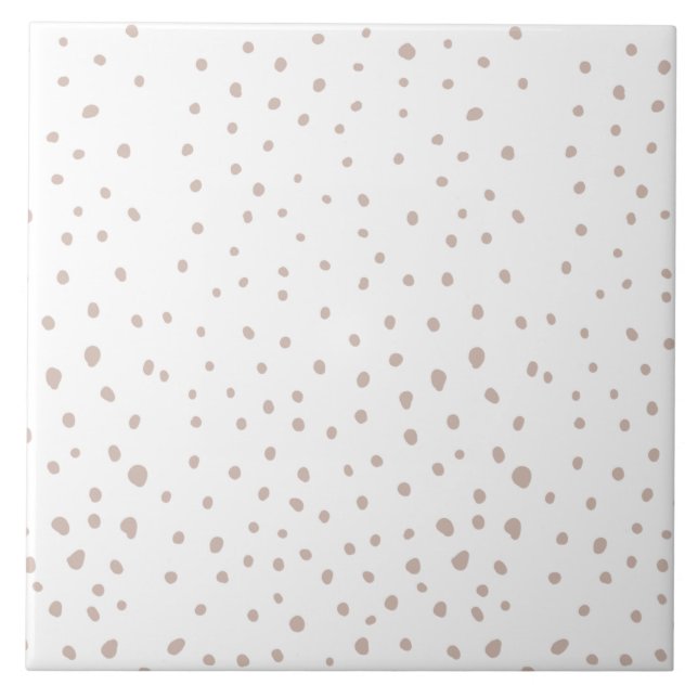 Pretty random Polka dot pattern Ceramic Tile (Front)