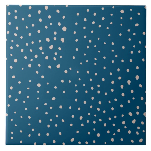 Pretty random Polka dot pattern Tile (Front)