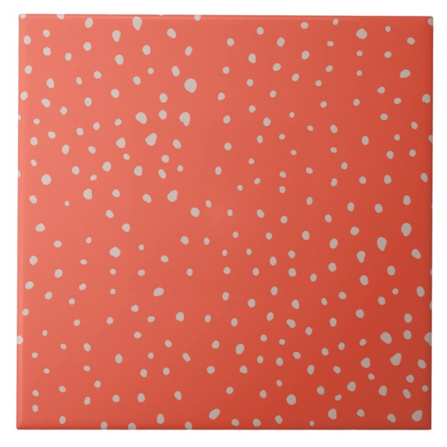 Pretty random Polka dot pattern Tile (Front)