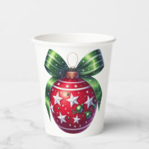 PRETTY RED AND GREEN HOLIDAY CHRISTMAS ORNAMENT