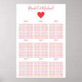 Pretty red and white poster | Zazzle