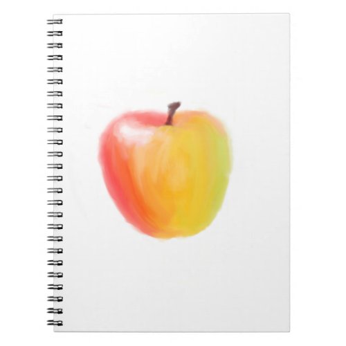 Pretty red apple  notebook