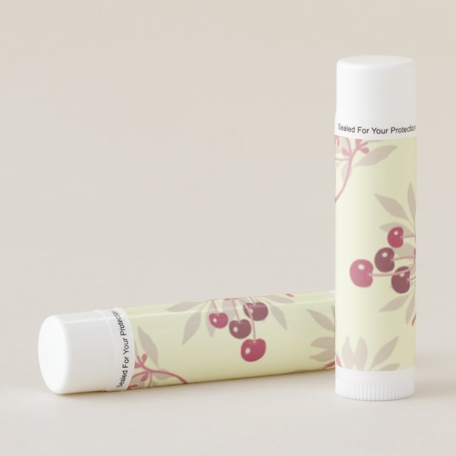 Pretty Red Cherries Lip Balm (Front)