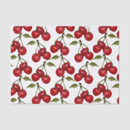 Pretty Red Cherry Watercolor Tissue Paper