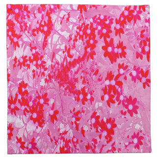 Pretty Red Flowers Cloth Napkin