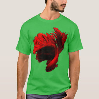 Pretty Red Halfmoon Betta fish T-Shirt