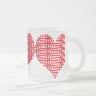 Pretty Red Pattern Love Hearts Mug
