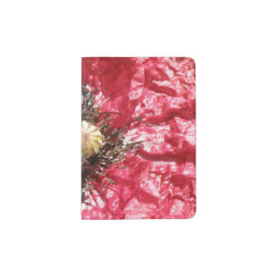 Pretty Red Poppy Flower Macro Passport Holder