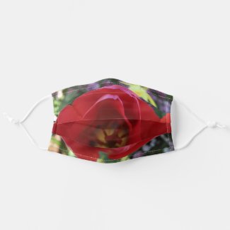 Pretty Red Rose Adult Cloth Face Mask
