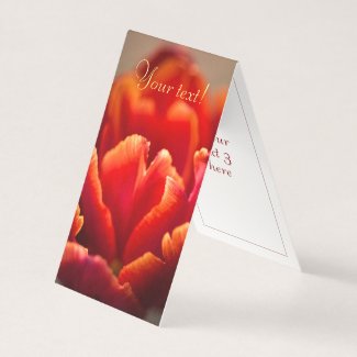 Pretty Red Tulip Petals photo. Add Name or Text.