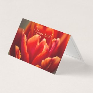 Pretty Red Tulip Petals photo. Add Name or Text.