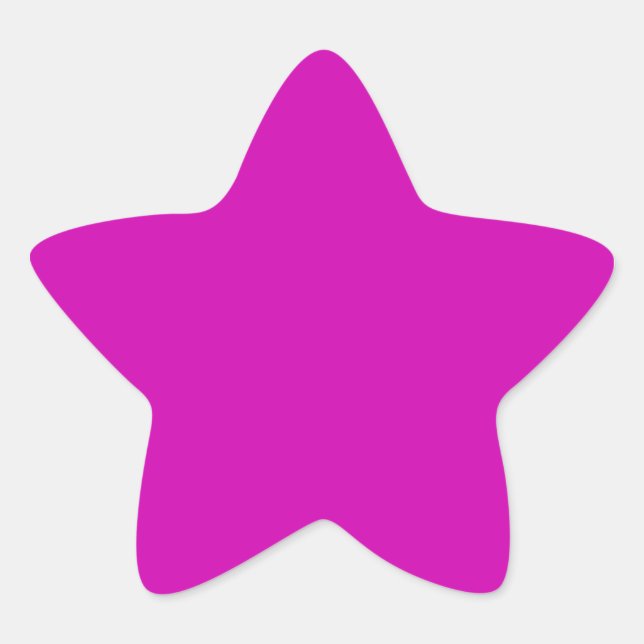 Pretty Red Violet Star Sticker (Front)
