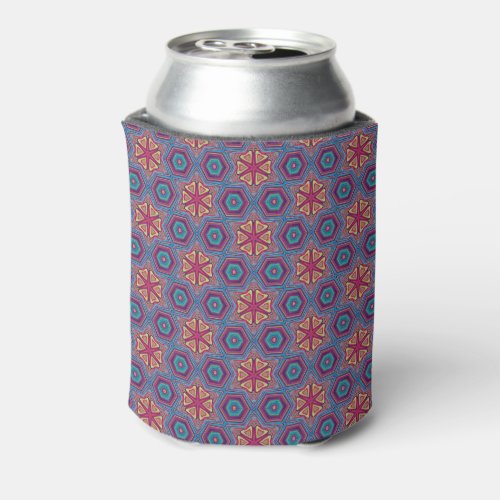 Pretty Repeat Pattern Beer Sleeve  Can Cooler