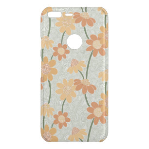 Pretty retro muted 1970s flowers uncommon google pixel XL case
