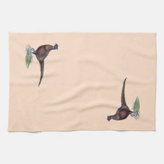 Pretty Ring Neck Pheasant Kitchen Towel