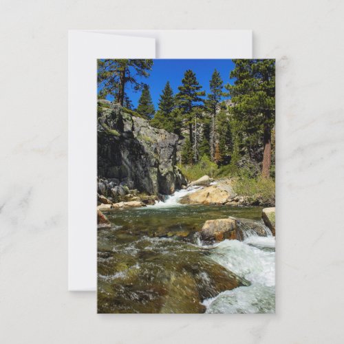 Pretty River Personalized Greeting Card