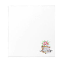 Pretty Romance Book Lover Notepad