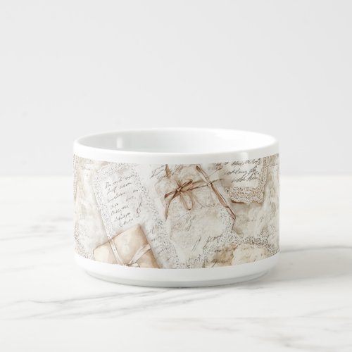 Pretty Romantic Blush Roses Love Letters Wedding Bowl