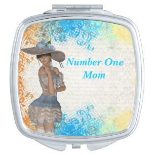 Pretty romantic number one mom makeup mirror