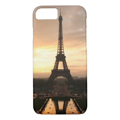 Pretty Romantic Sunset Eiffel Tower Paris France iPhone 87 Case